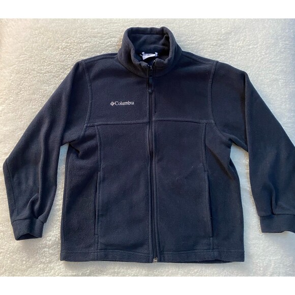 Columbia Full Zip Blue Fleece Jacket Size 10/12 Youth - Picture 1 of 8
